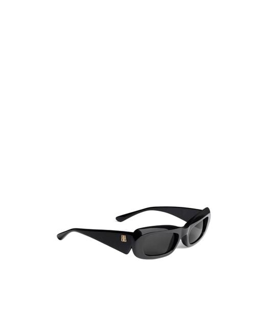 Balenciaga White Eyewear Diva Rectangle Frame Sunglasses