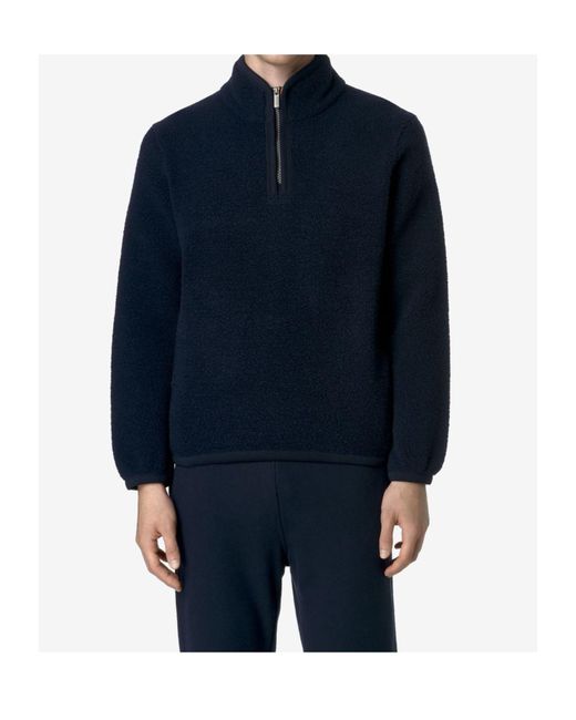 K-Way Blue Fleece Sweatshirt for men