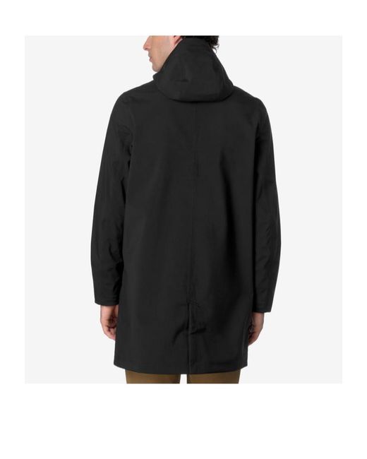 K-Way Black Thomas Bonded Parka for men