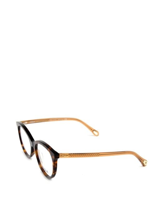 Chloé White Chloé Eyewear Cat-Eye Glasses