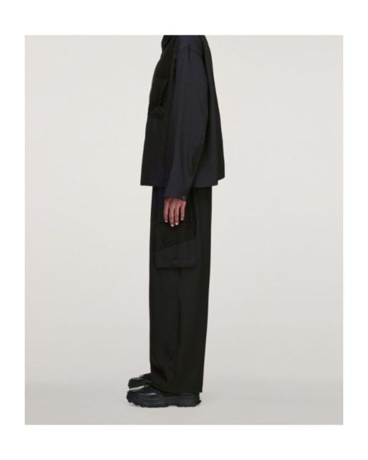 Y-3 Black Sport Uniform Straight Pants for men