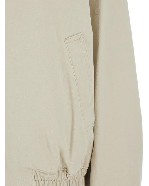 DUNST White Elasticated Waistband Zip-Up Jacket for men