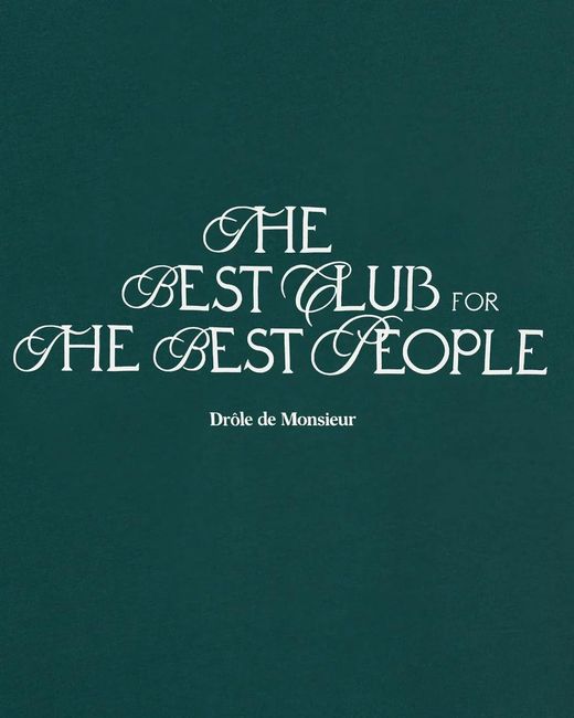 Drole de Monsieur Green The Best Club T-Shirt for men