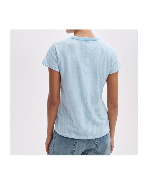 Rag & Bone Blue Striped T-Shirt