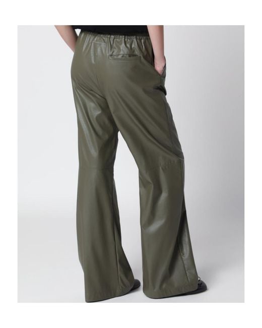 MM6 by Maison Margiela Green Elasticated-Waist Trousers