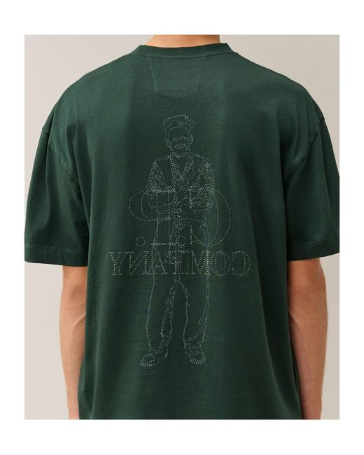 C P Company Green Short-Sleeved T-Shirt for men