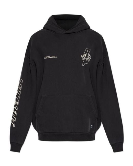 PUMA Black X Represent Oversized Hoodie for men