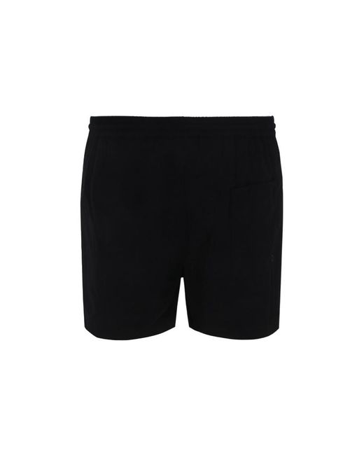MSGM Black Logo Printed Swim Shorts for men