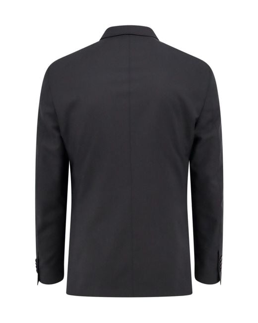 Tagliatore Black Long-Sleeved Suit for men