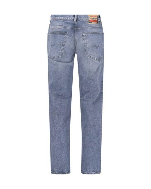 DIESEL Blue Logo Patch Jeans for men