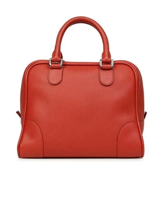 Loewe Red Logo Handbag