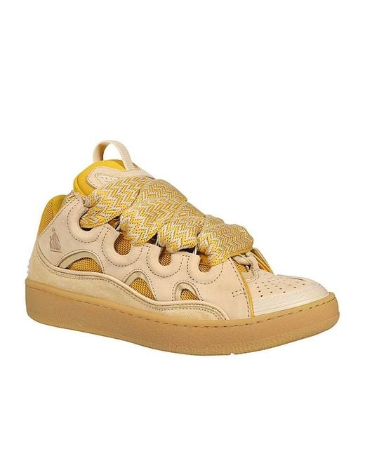 Lanvin Natural Laced Sneakers