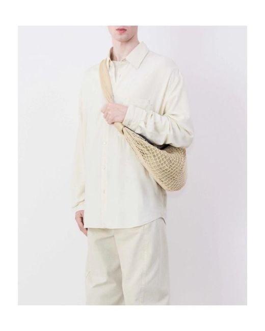 Lemaire White X Filt Croissant Bow Detail Shoulder Bag for men