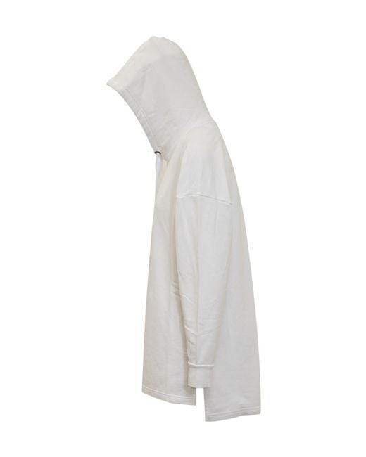 Isabel Marant White Isabel Marant Étoile Logo Printed Drawstring Hoodie