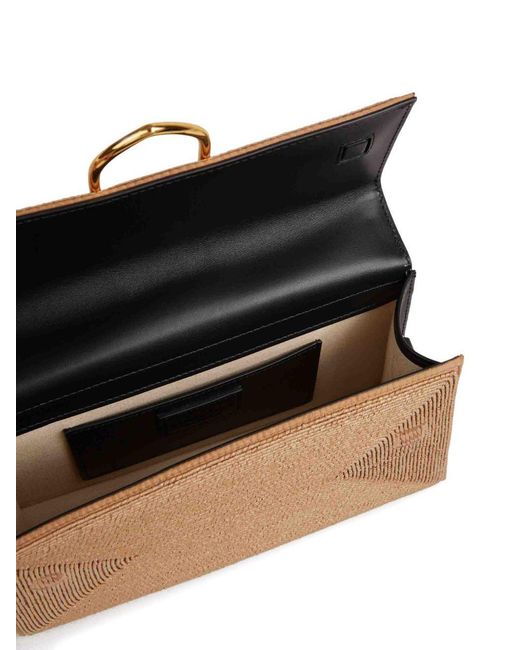 Jacquemus Brown La Pochette Rond Carré Top Handle Bag