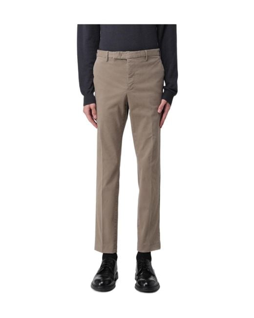 Pt Pantaloni Gray Pt Torino Straight-Leg Tailored Pants for men