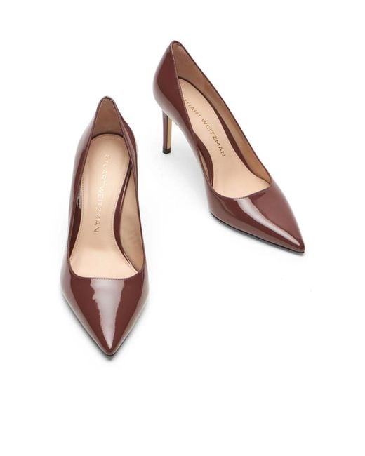 Stuart Weitzman Brown Stuart Power Pump 85