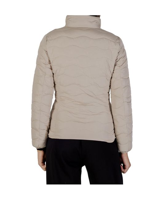 EA7 Natural High-Necked Cotton Jacket