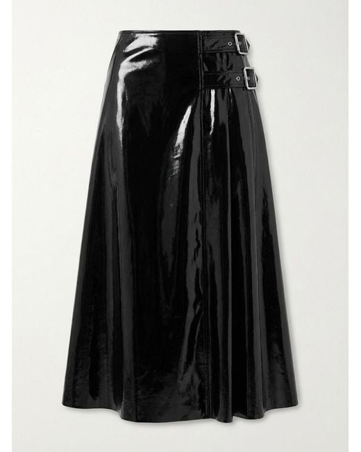 Gucci Black High-Waisted Vinyl Skirt