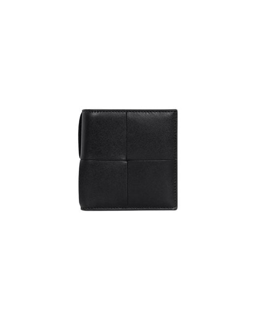 Bottega Veneta Black Double-Fold Wallet for men