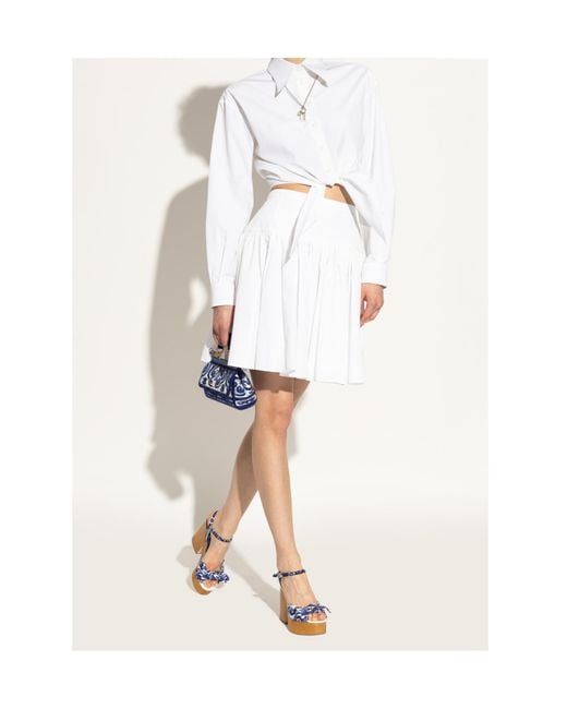 Dolce & Gabbana Blue Majolica Printed Sandals