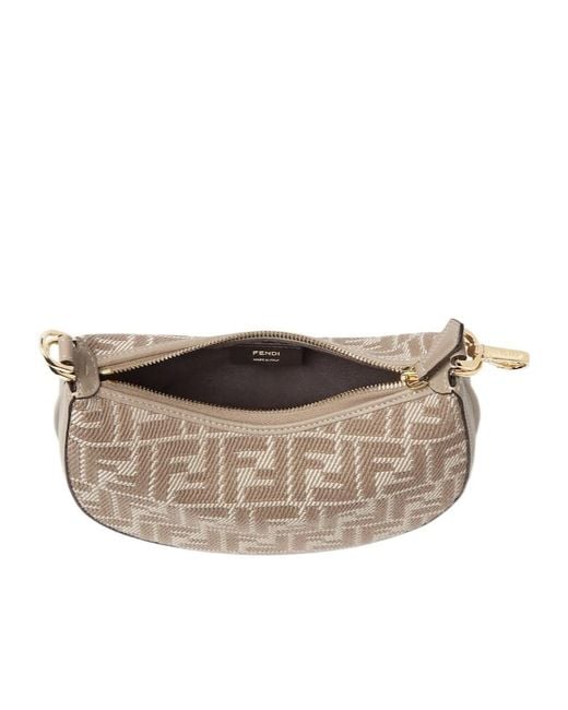 Fendi Gray Graphy Mini Tote Bag