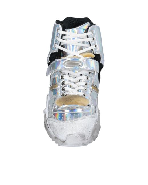 Maison Margiela Blue High-Top Sneakers