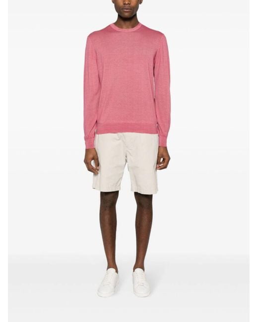 Drumohr Pink Crew-Neck Jumper for men