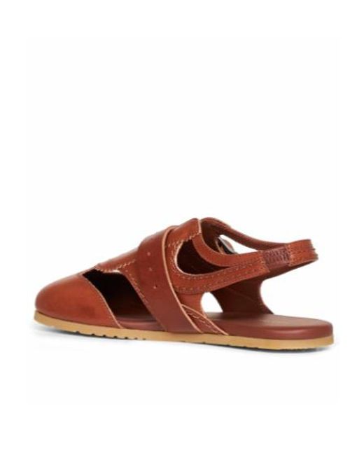 Dries Van Noten Brown Buckled Flat Shoes