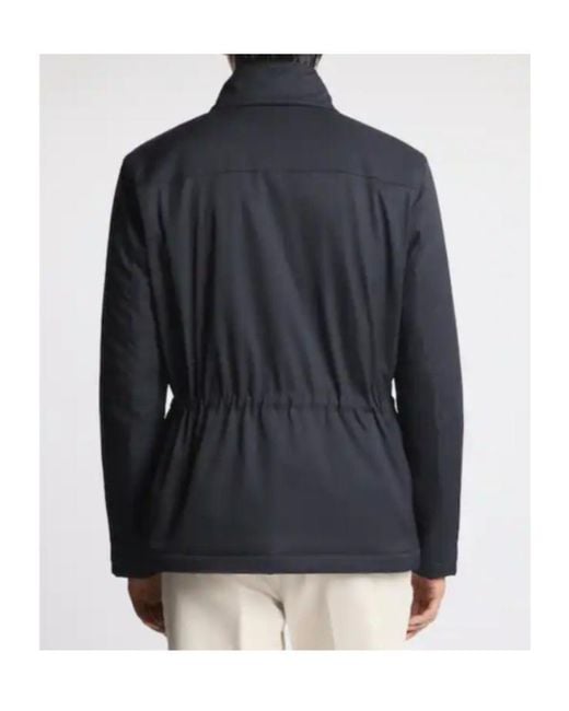 Fay Blue Hook-Fastening Field Jacket for men