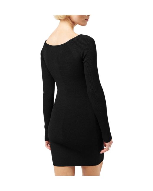 DIESEL Black Ribknit Mini Dress