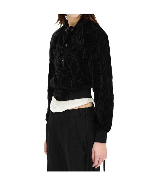 Ann Demeulemeester Black Arya Bomber Jacket