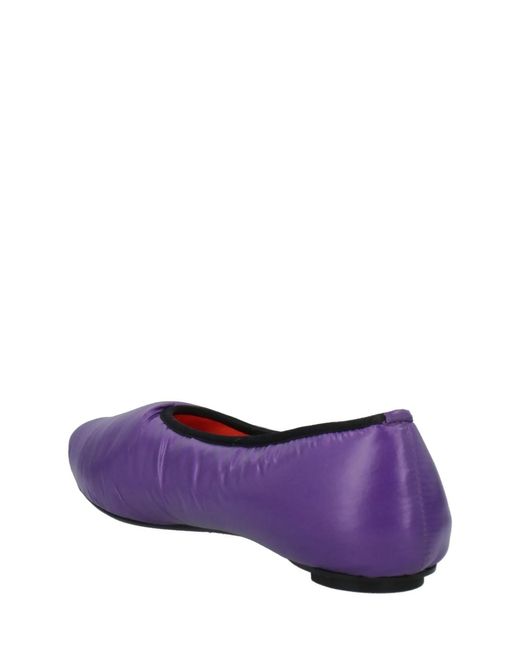 Marni Purple Solid Color Flat Shoes