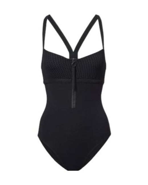 Eres Black Egeria Jacquard Swimsuit