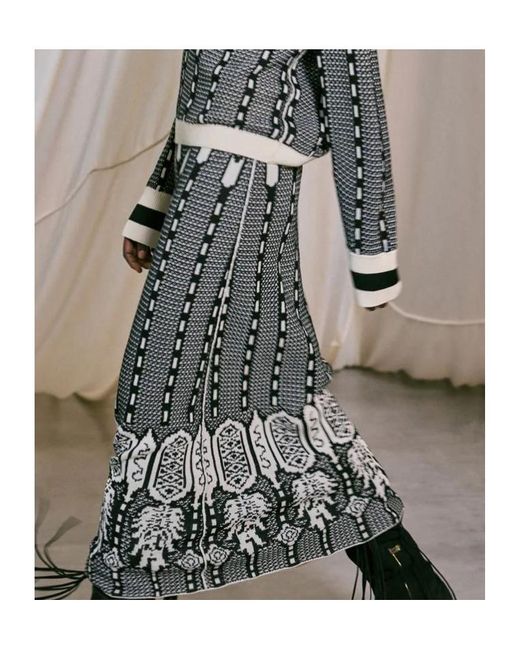 Johanna Ortiz Black Energy Matrix Midi Skirt