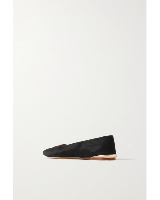 Gabriela Hearst Black Pointed Ballet Shoes