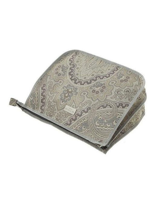 Etro Gray Zipper Clutch