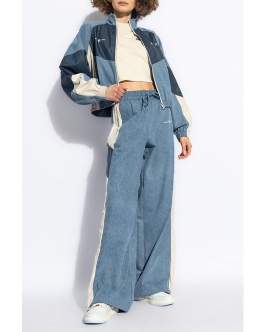 Amiri Blue Drawstring Chambray Track Pants