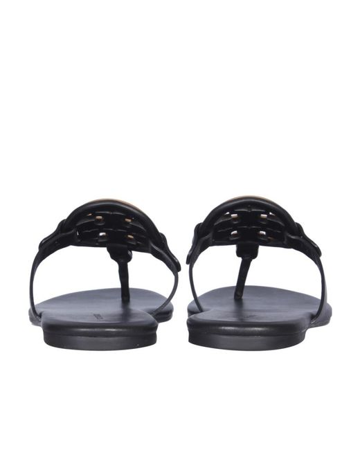Tory Burch Multicolor Miller Logo Plaque Thong Sandals