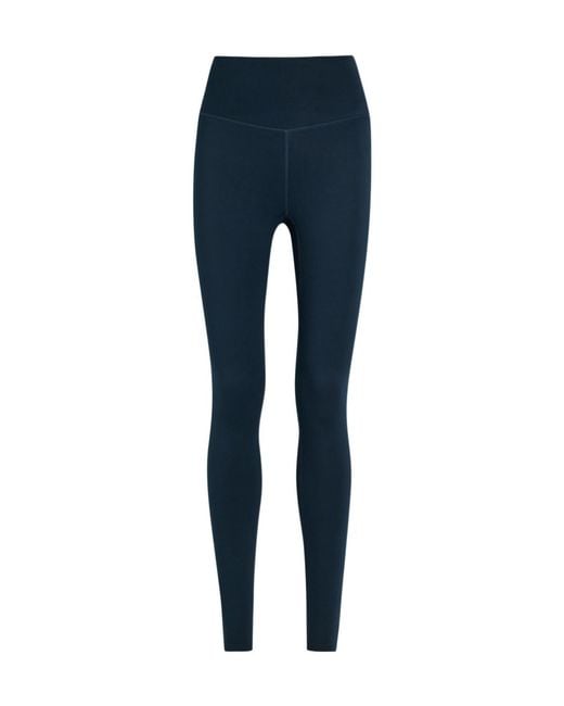 Varley Blue Stretch-Jersey Leggings