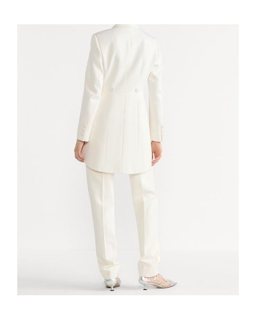 Dior White Fitted Pants