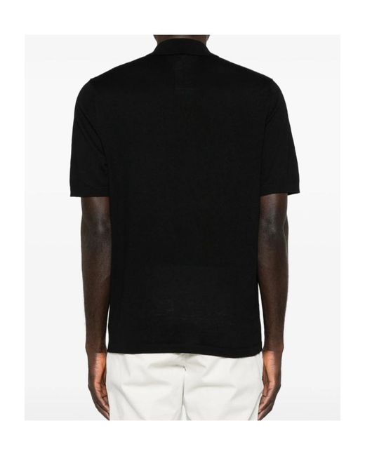 Samsøe & Samsøe Black Buttoned Polo Shirt for men