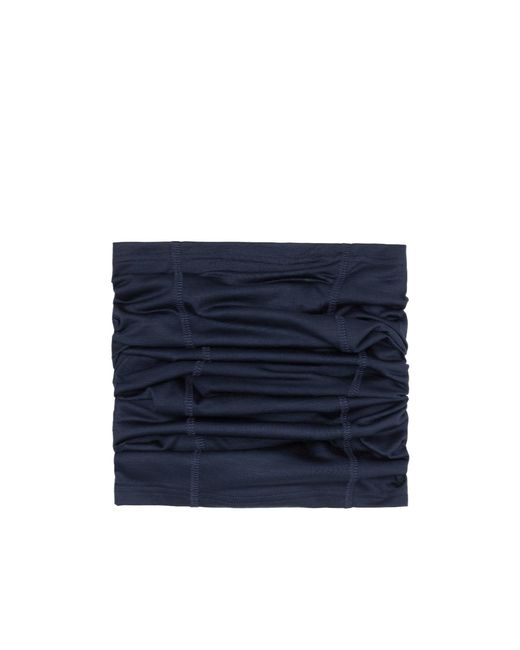 Rier Blue Cache-Cou Knitted Wool Scarf for men