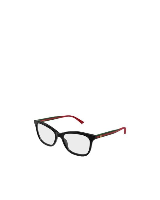 Gucci White Eyewear Rectangle Frame Glasses