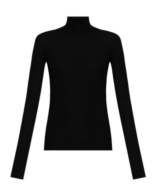 Bottega Veneta Black Woolen Turtleneck