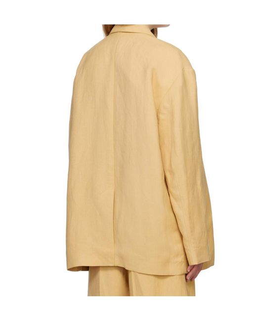 Studio Nicholson Natural Button Blazer