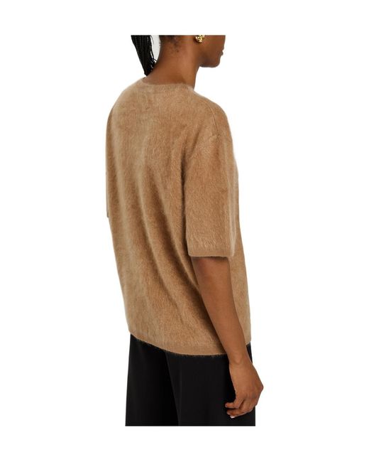 Lisa Yang Brown Cashmere Top