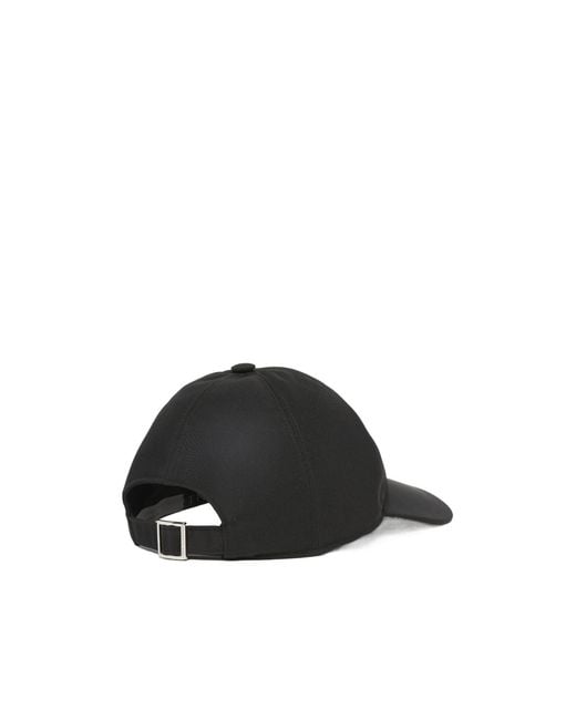 Stella McCartney Black Logo Baseball Cap