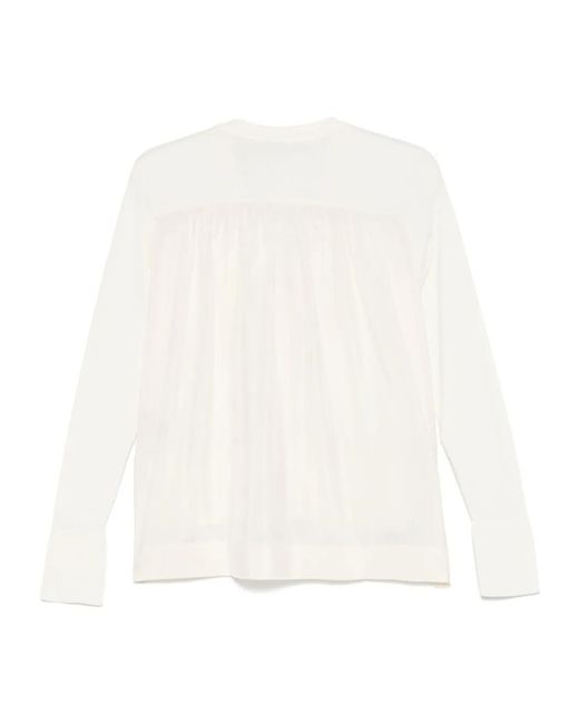 Joseph White Panelled Cardigan