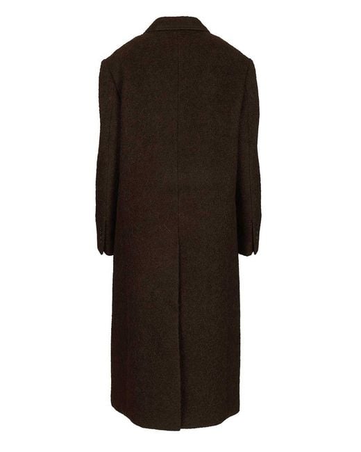 DUNST Brown Boucle 3-Button Coat